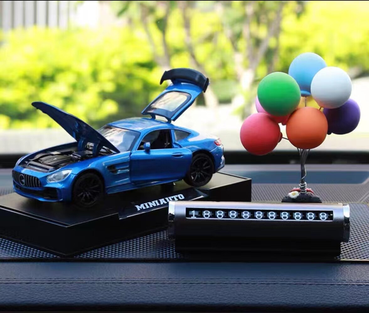 Car Decoration Figure Balloon Ornament Auto Interior Dashboard Car Accessories  Alloy car